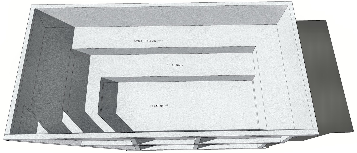 large format user-friendly spa stainless steel spa