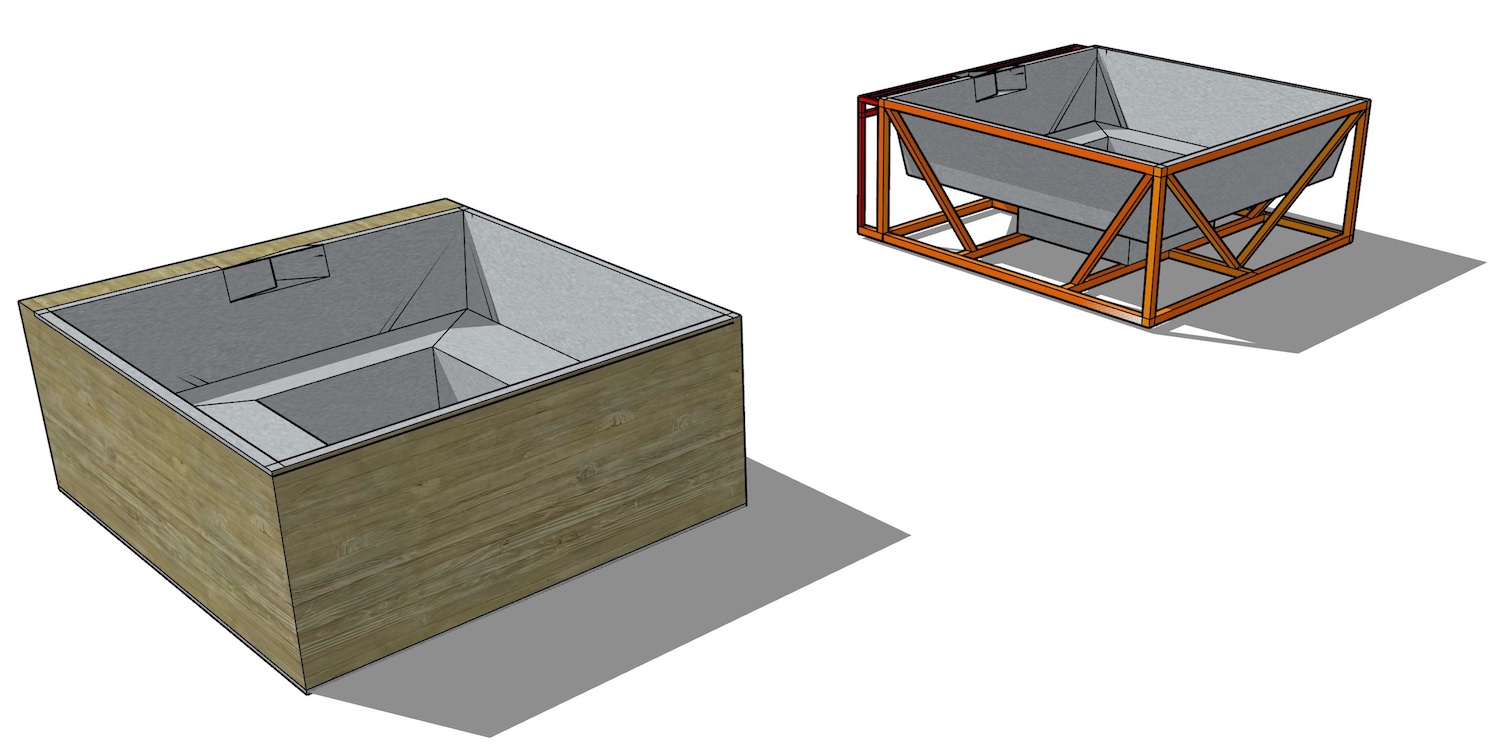 It's a Beautiful Day, 4-seater stainless steel hot-tub